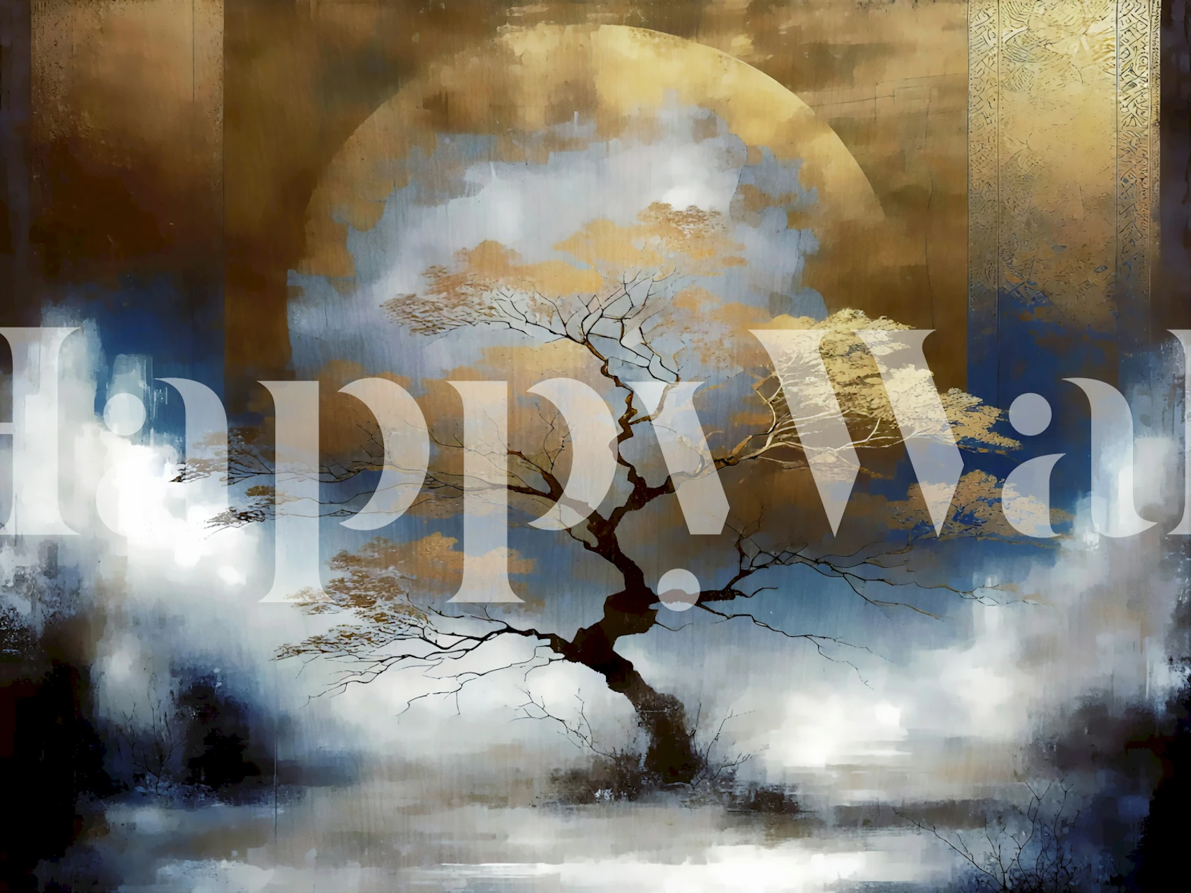Tapeta Celestial Tree Nightscape v pokoji