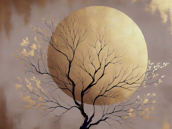 Gilded Japanese Autumn Tree