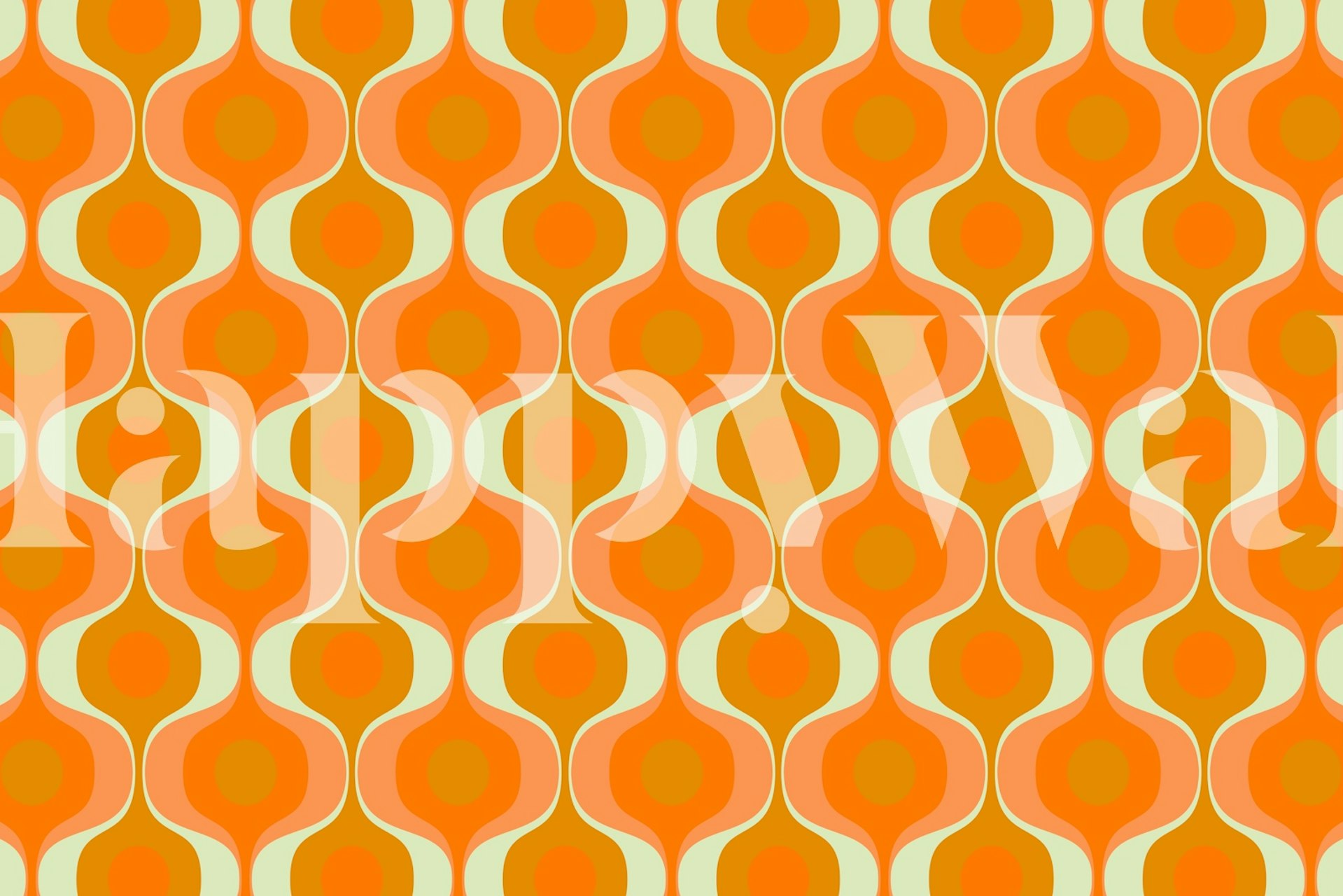 Tapeta Large Abstract Geo Waves Pattern v místnosti