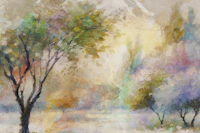 Dreamy Morning Meadow wallpaper