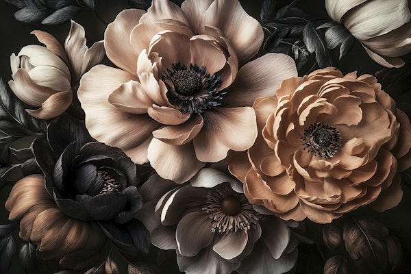 Noir Petal Fantasy Mocha Mousse