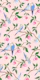 Budgies in cherry tree - vibrant