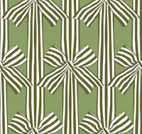 Festive bows - tendril green tapet