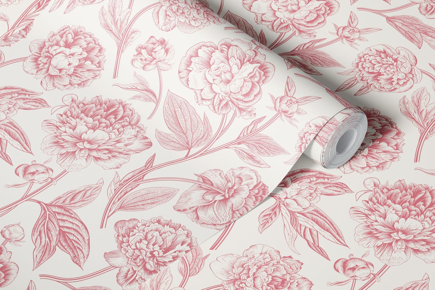 Classic Peony Garden wallpaper roll