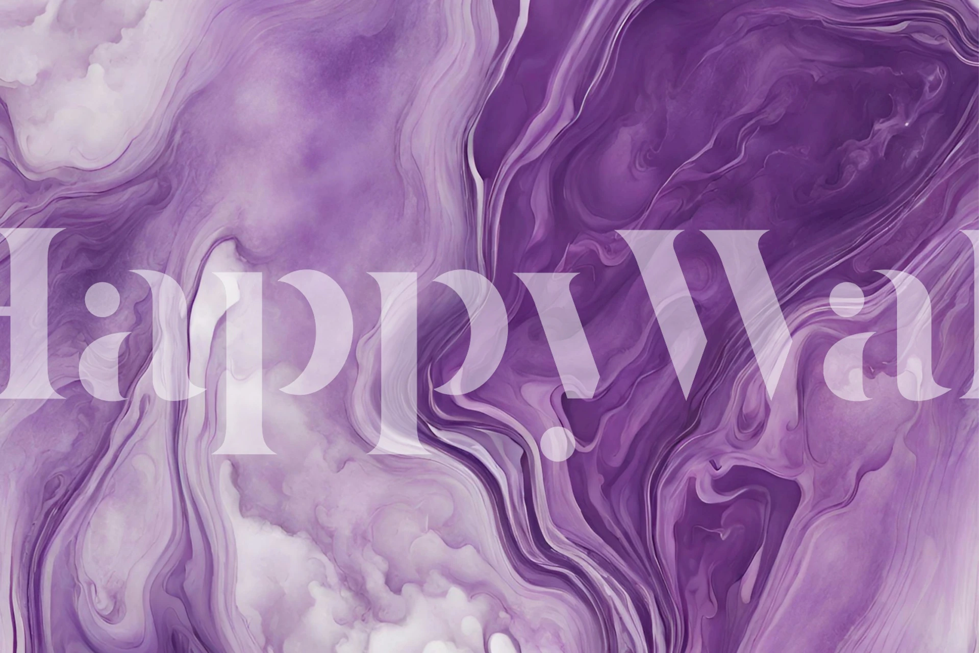 Liquid Amethyst Design wallpaper in a room