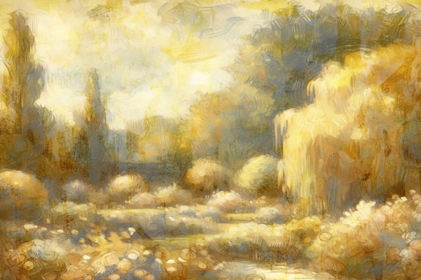 Sunlit Autumn Meadow