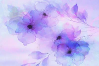 Ethereal Floral Hues tapet
