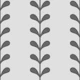 Botanical leaves stripes grey