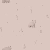 Little Bear – Soft Pink carta da parati