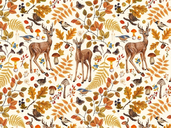 Deers Into the woods