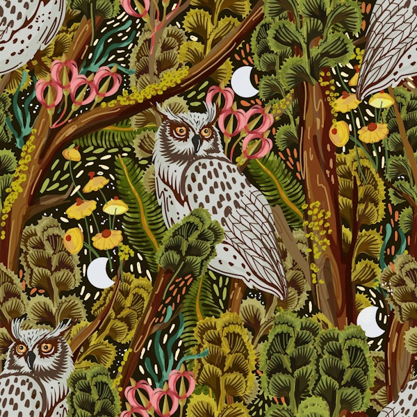 Woodland moss forest