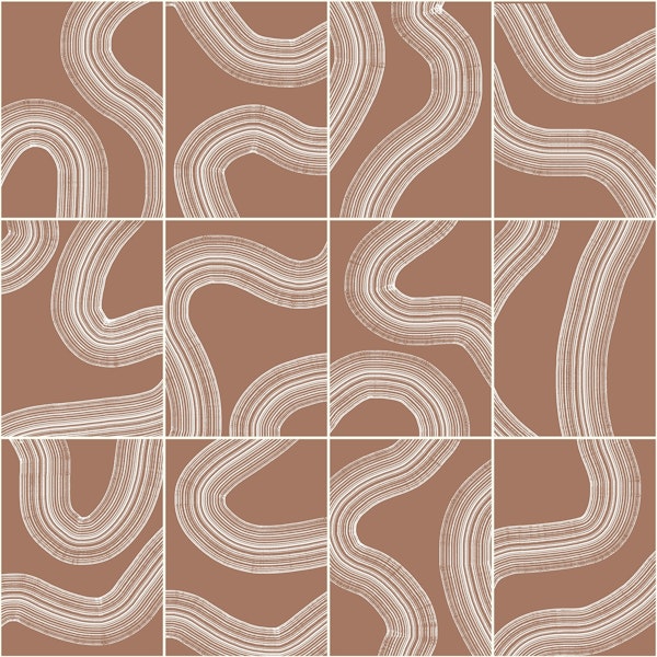 Zen Garden Tiles Mocha Mousse
