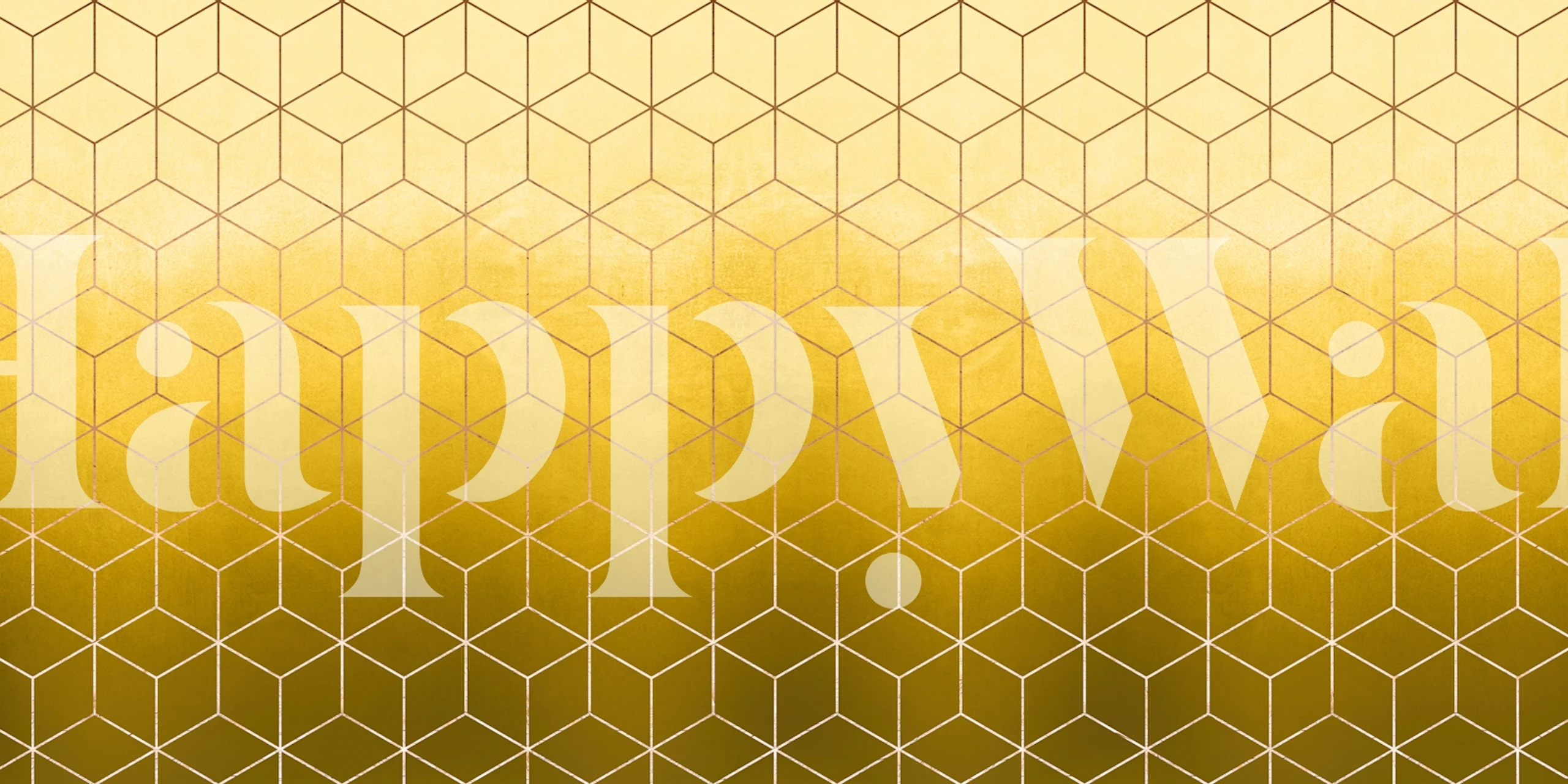 Geometric Modern Yellow tapeta u sobi