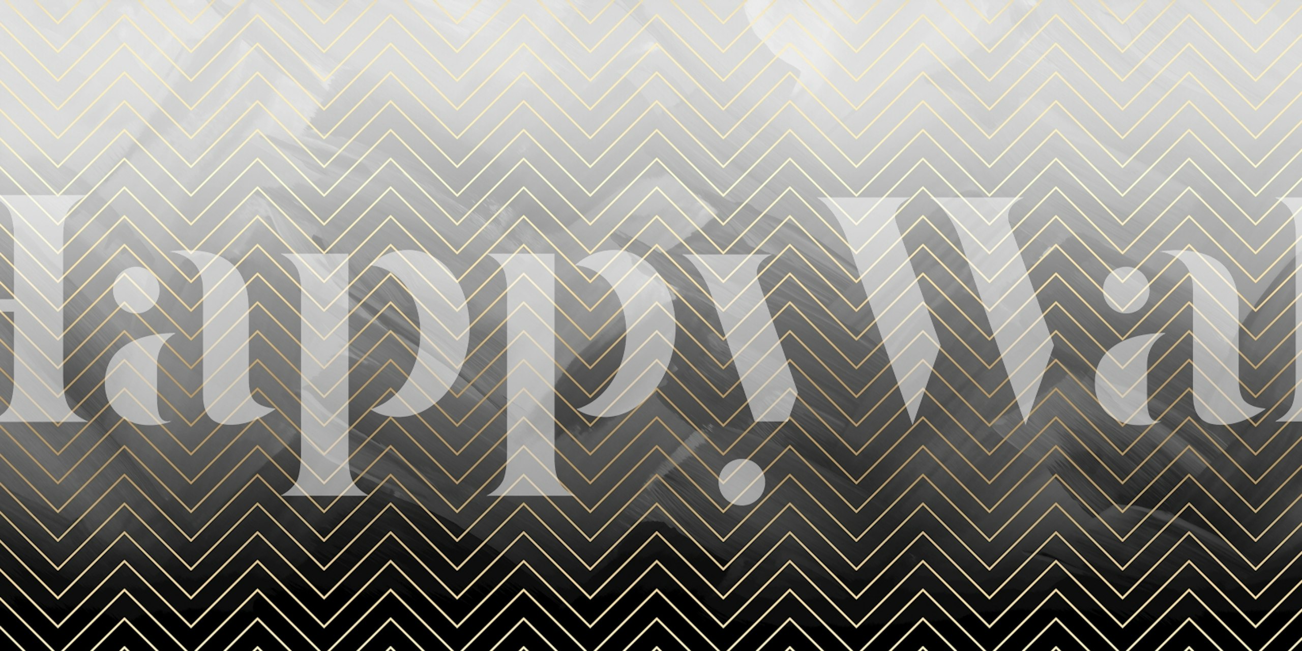 Geometric Modern Black wallpaper in a room