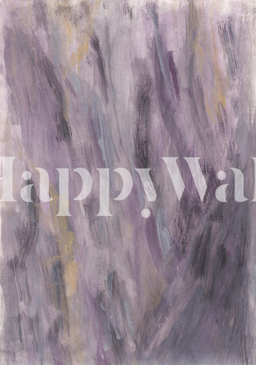 Black Gold Watercolor Tapete in einem Raum