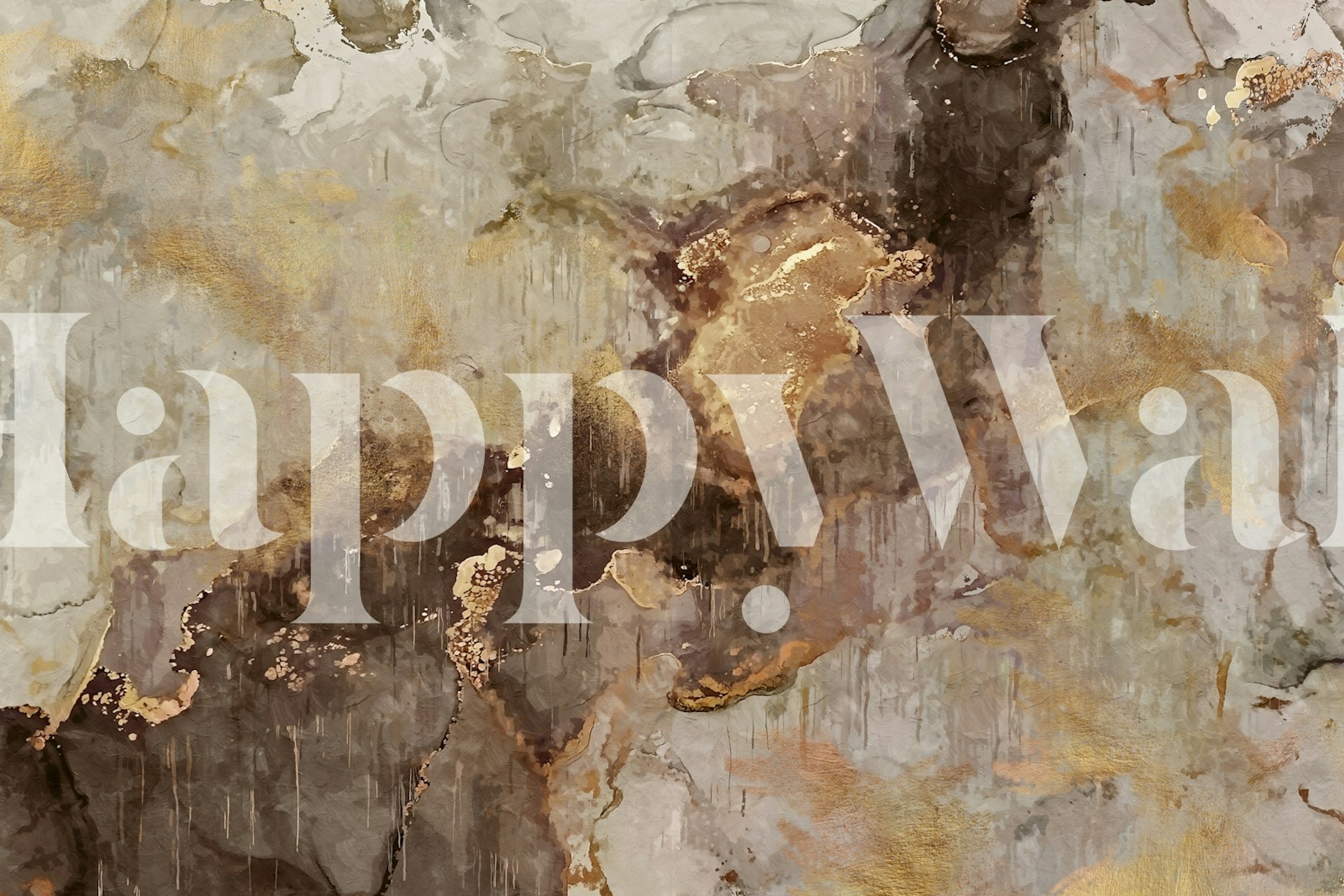 Marble Ink Marocco wallpaper displayed in a room