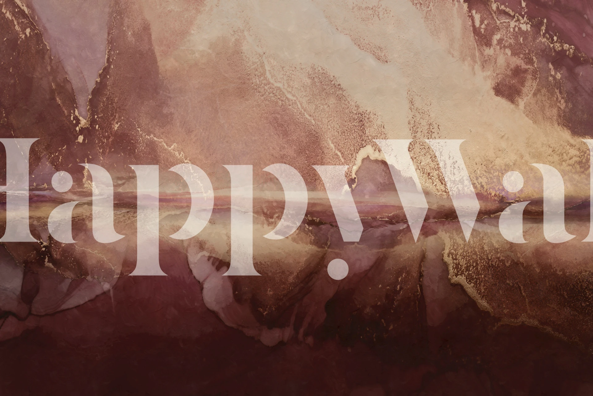 Tapeta Marble Ink Fall w aranżacji pokoju