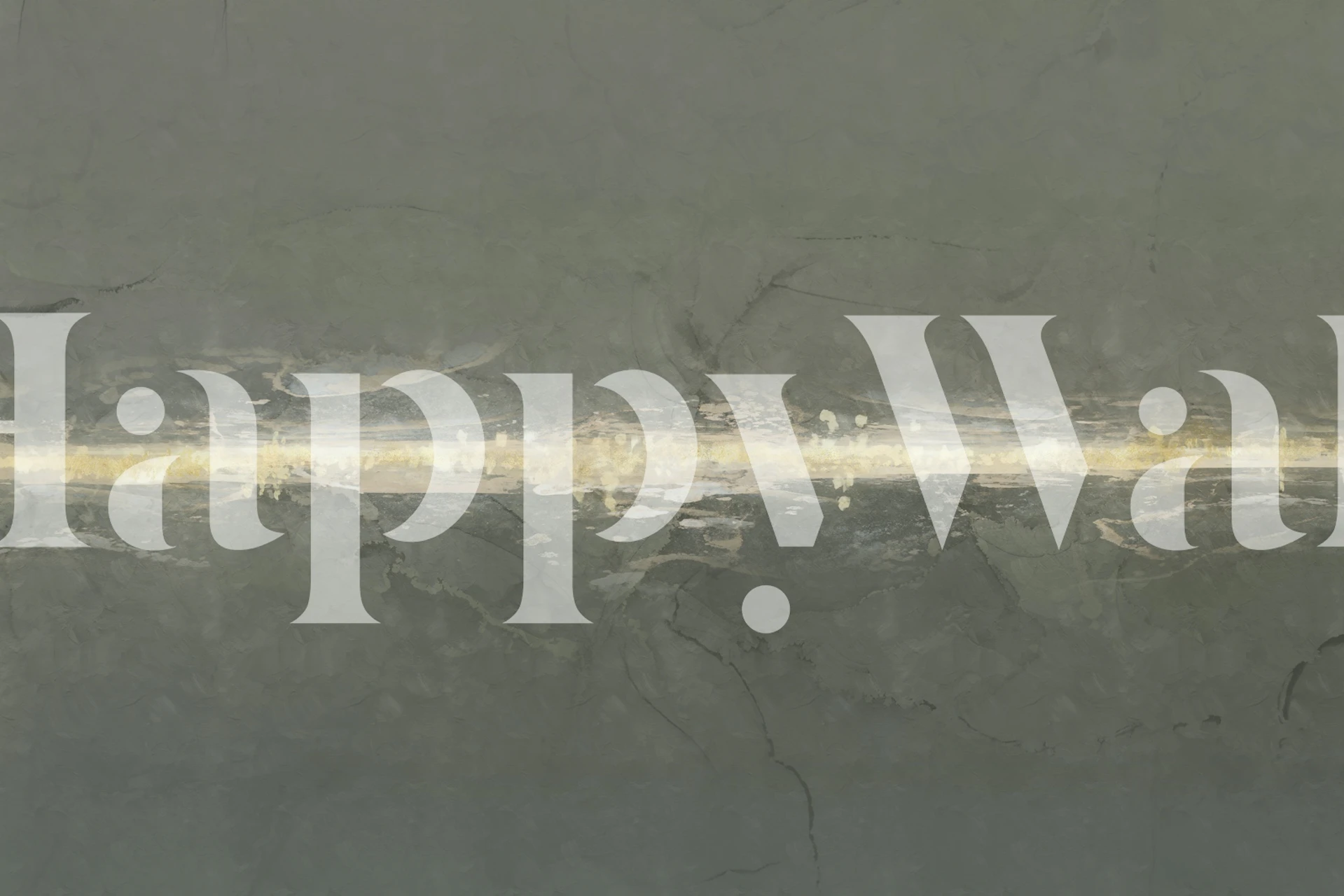 Marble wallpaper with gray base and gold metallic accents