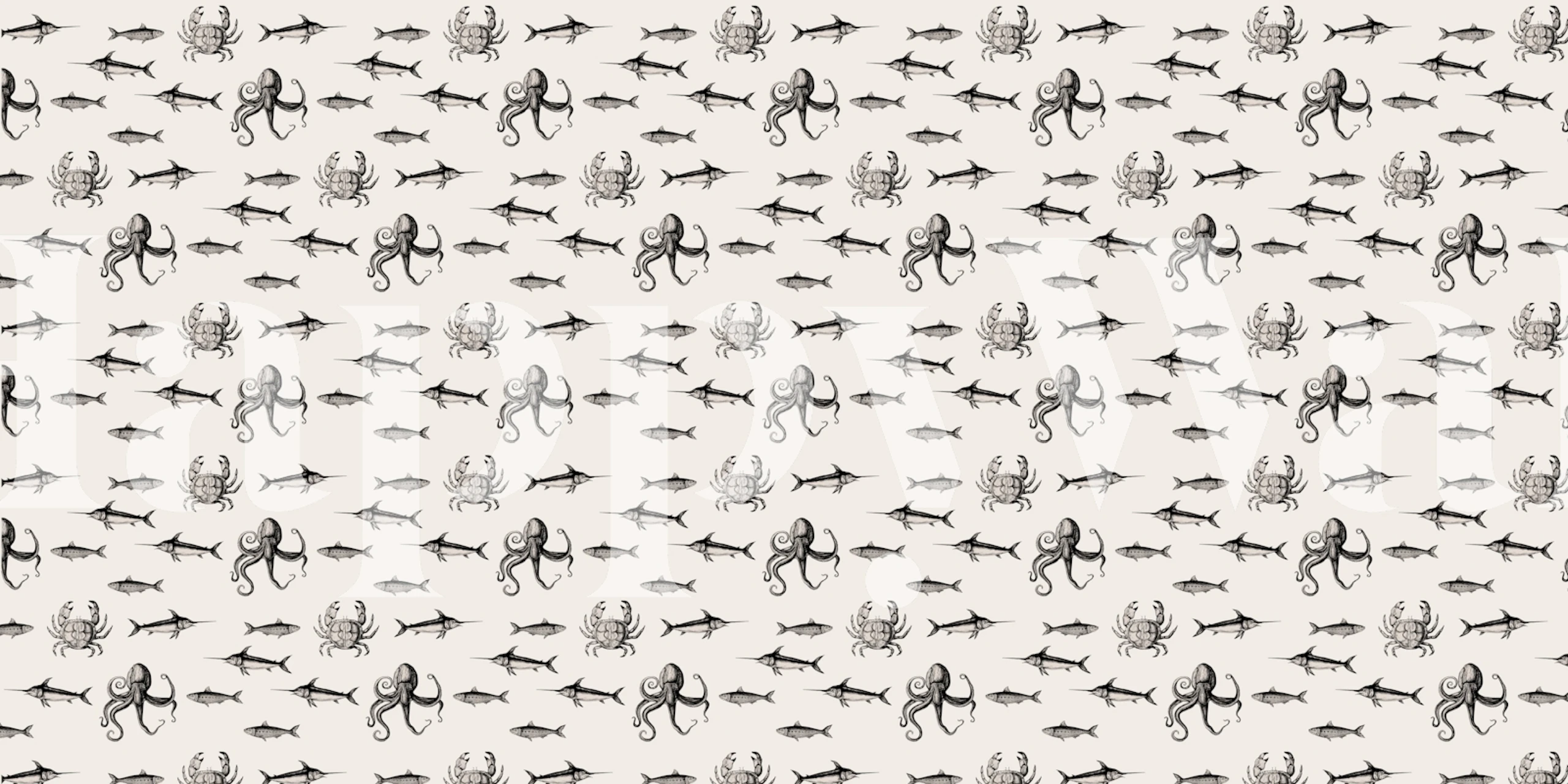 Patrón de papel pintado Nautical Ocean Adventure