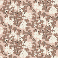 woven blossoms-Mocha-Mousse tapete