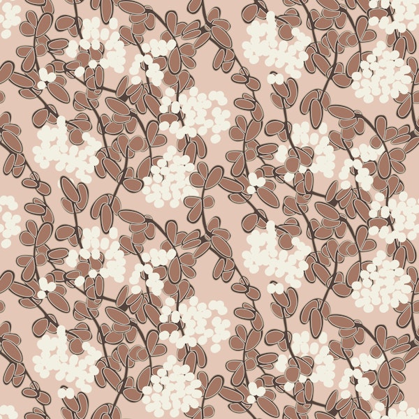 woven blossoms-Mocha-Mousse