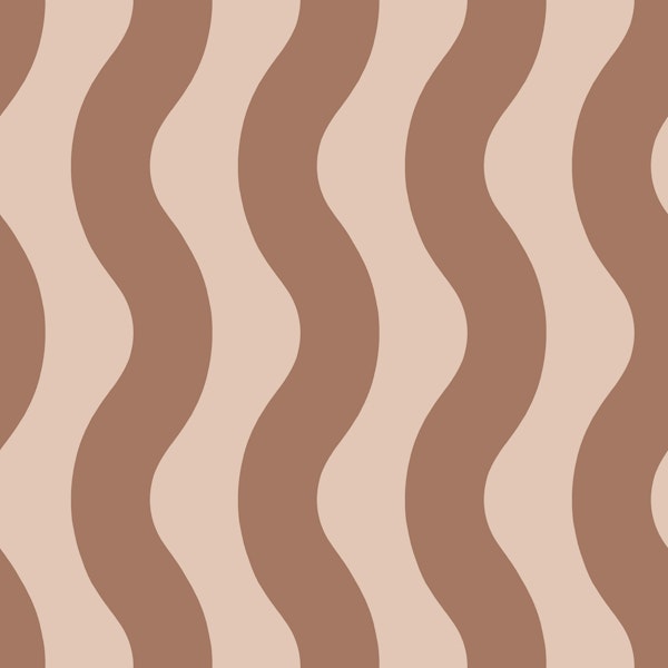 Mocha Mousse and Cream Waves 2