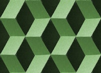 Abstract Green Cubism Cube Shapes Modern behang