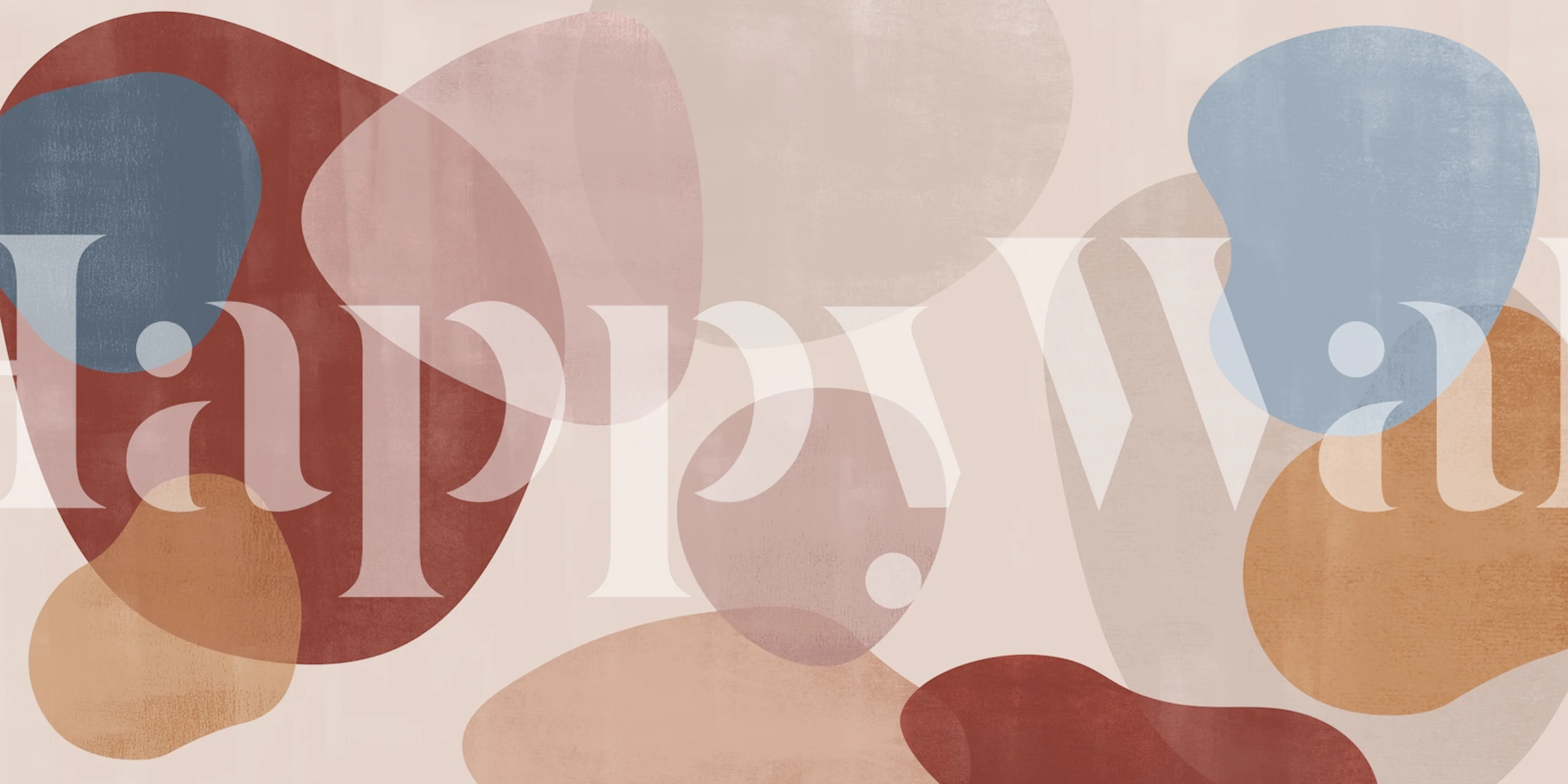 Modern geometric shape wallpaper in a room