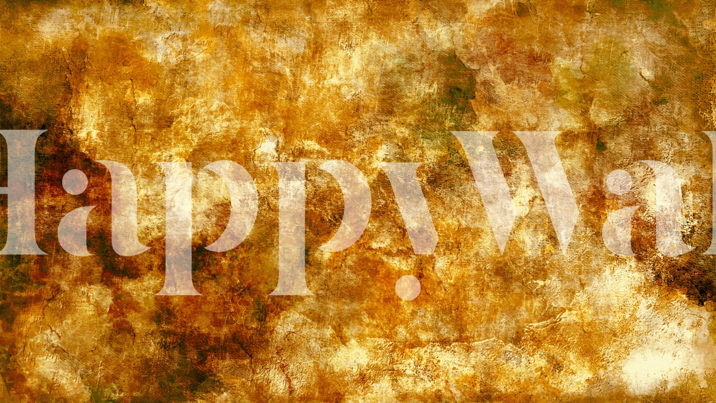 Vintage gold luxury wallpaper in a room