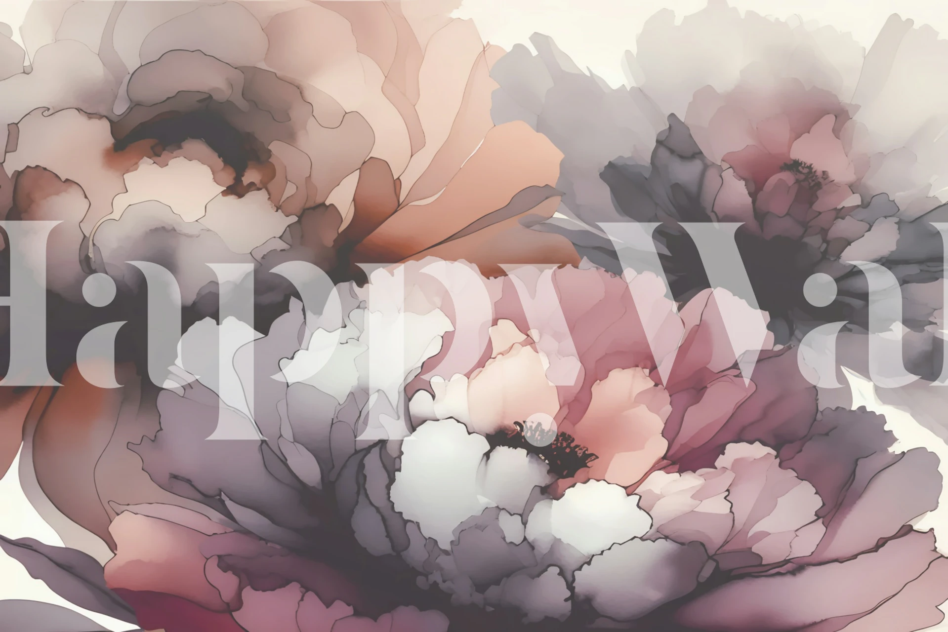 Blush Floral Dream tapet med blommor