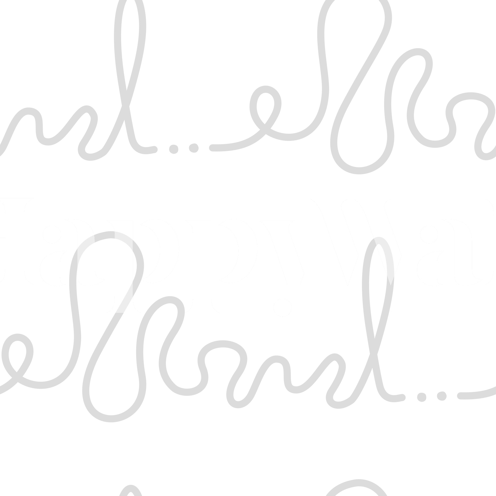 Modern Calligraphy Grey Wallpaper