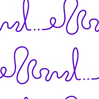 Modern Calligraphy Purple ταπετσαρία
