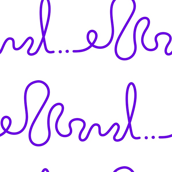 Modern Calligraphy Purple