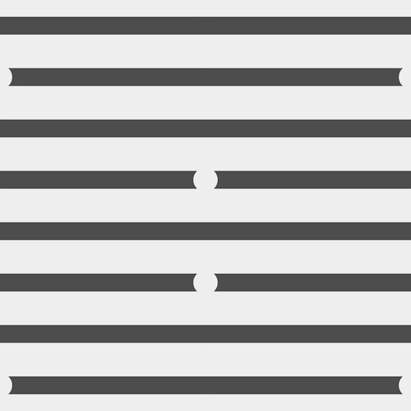 Classic Black and White Horizontal Stripes