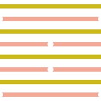 Classic Pink Green Horizontal Stripes tapete