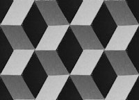Modern Zigzag Cubes Gray Black and White Geo behang