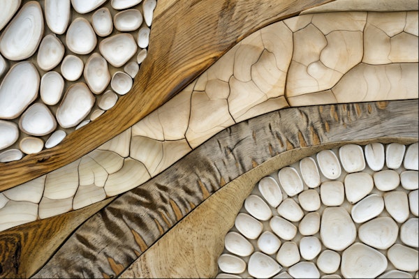 Rustic Harmony Cozy Surface Collage