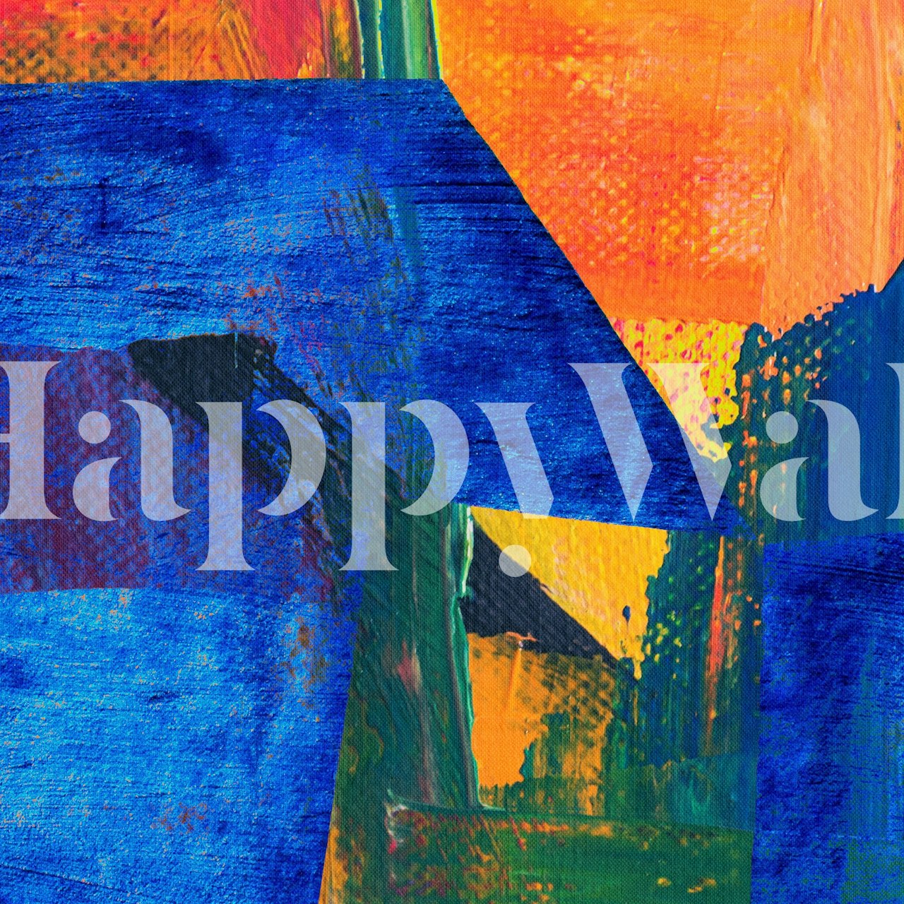 Ταπετσαρία Move Away σε ρύθμιση δωματίου.