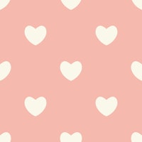 Hearts Pattern for Kidsroom soft pink beige tapetit