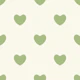 Hearts Pattern for Kids Beige Green Unisex