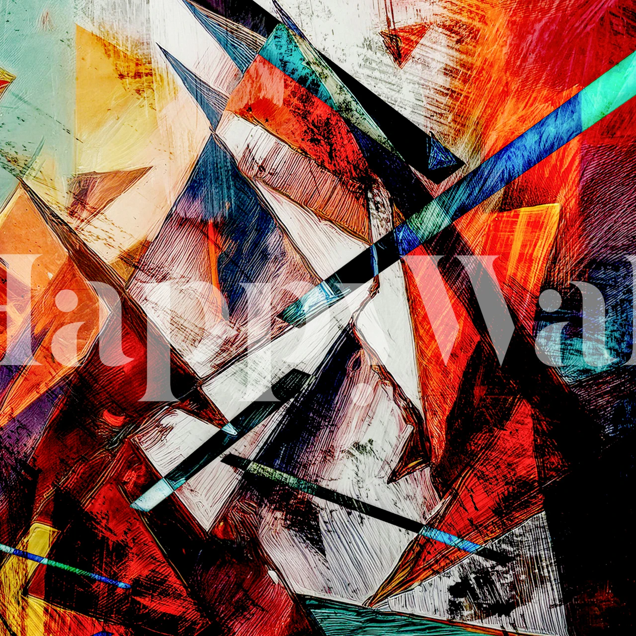 Papel de parede Tren al Sur em um quarto