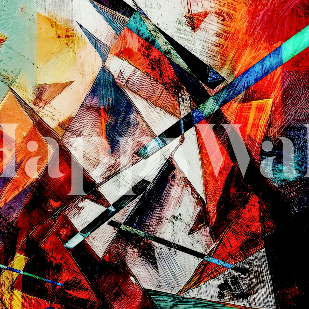 Tren al Sur wallpaper in a room