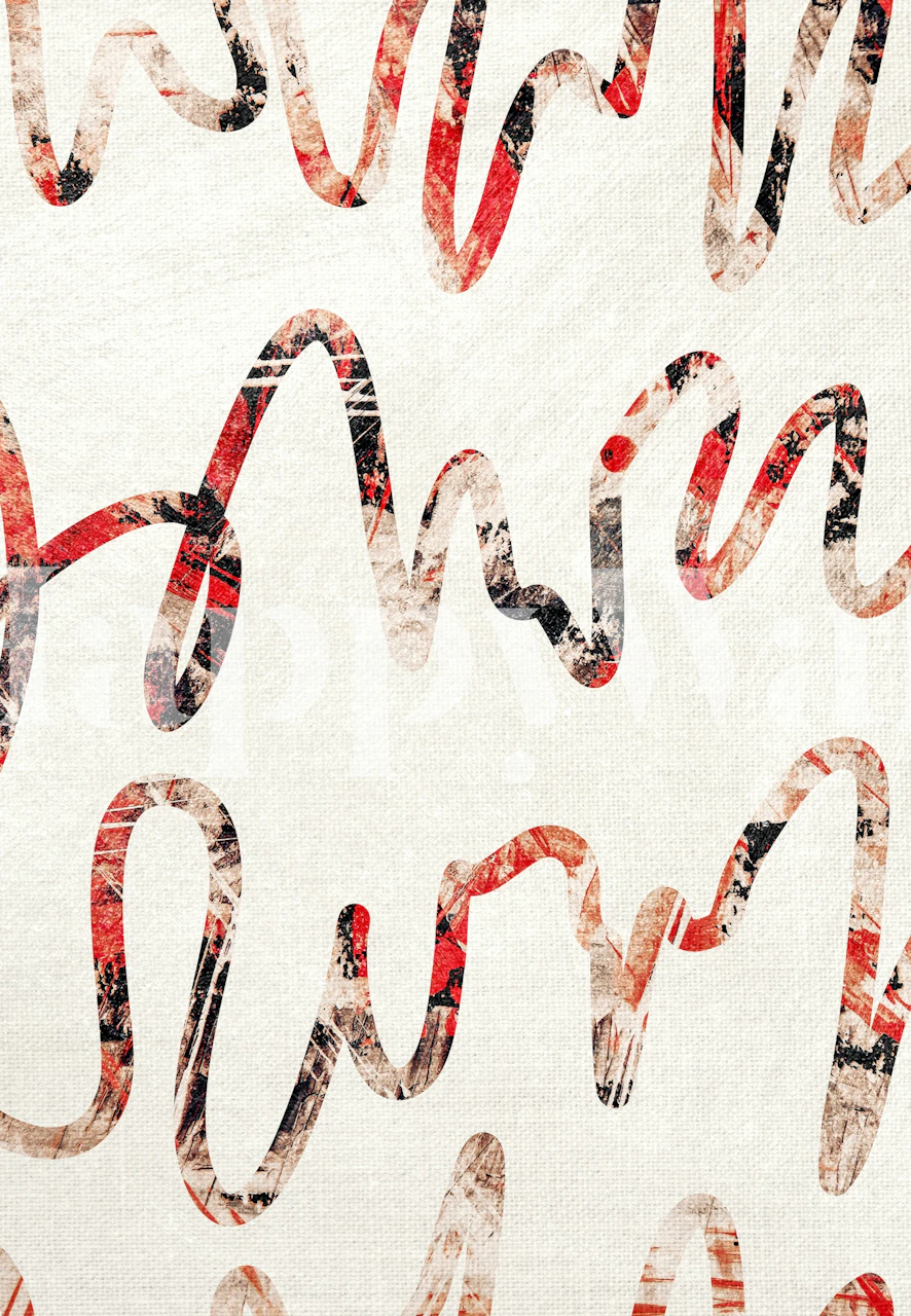 Love Note 2 wallpaper design in a room