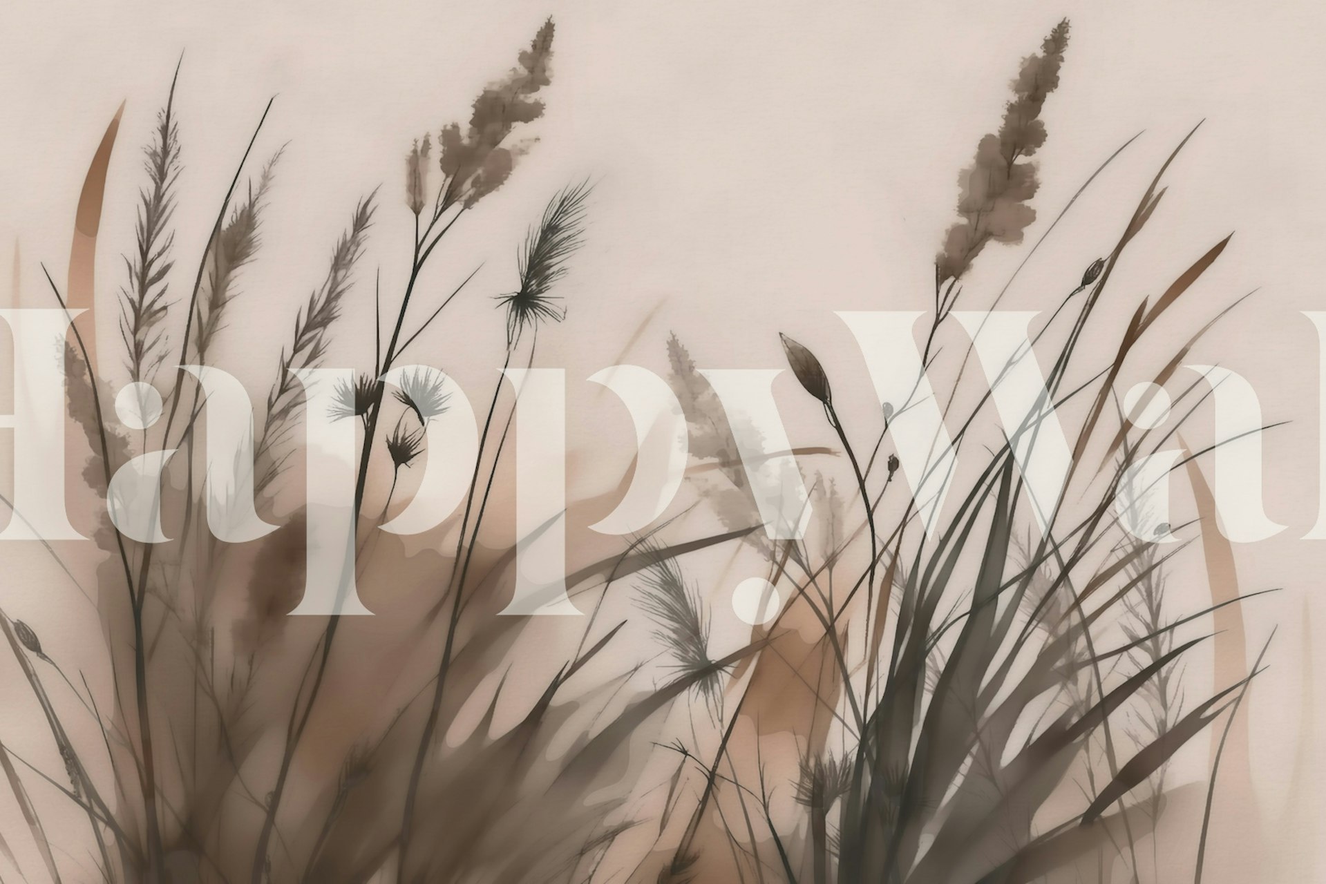 Design della carta da parati Mocha Mousse Wildflower Meadow