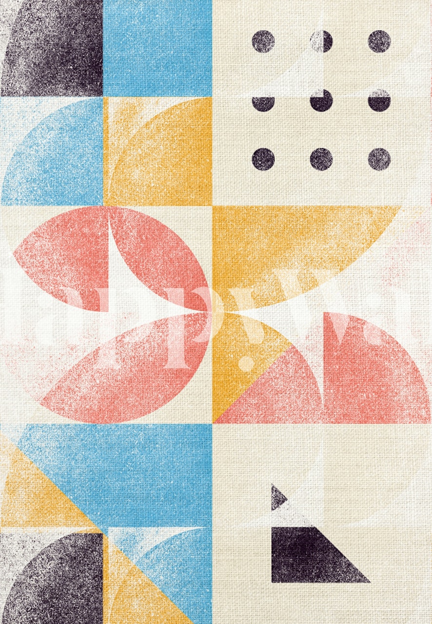 Diseño de papel tapiz Blooming 4 en una habitación