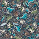 Space adventure with Monsters - Navy mocha