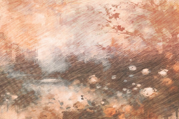 Mocha Mousse Garden Impressionist