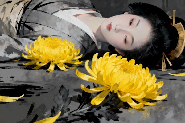 Floral Geisha Dream Portrait