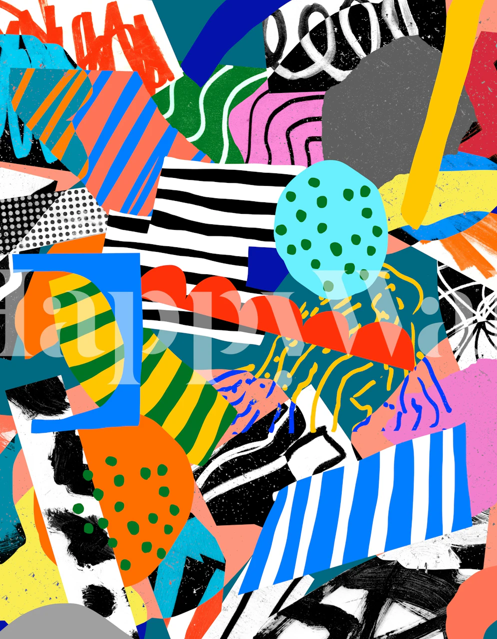 Freestyle Tapete in einem Raum gezeigt