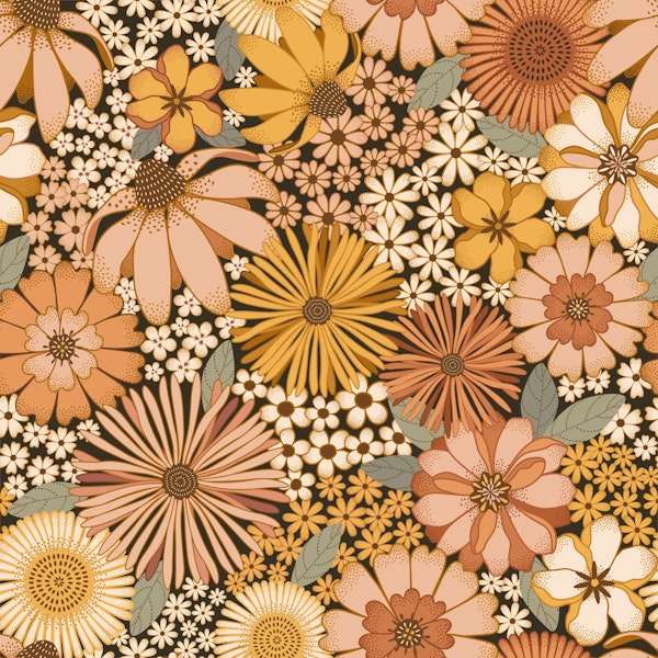 Retro Blossom Garden